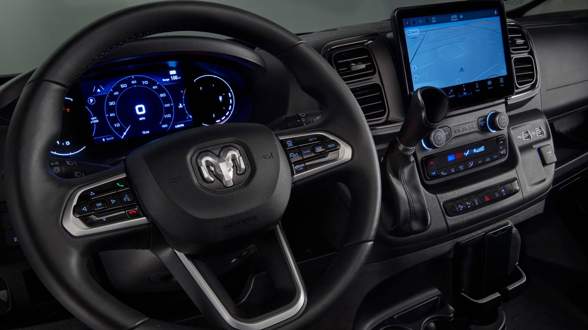 2023 Ram ProMaster steering wheel