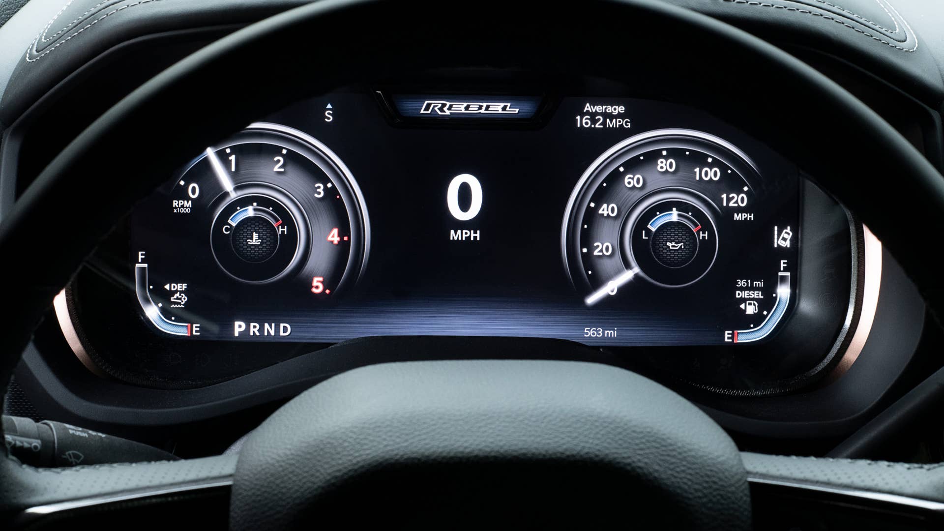 2023 Ram 2500 Heavy Duty Rebel digital cluster