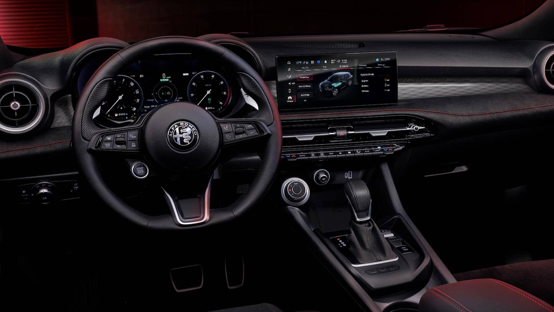 2024 Alfa Romeo Tonale interior drivers side view of IP