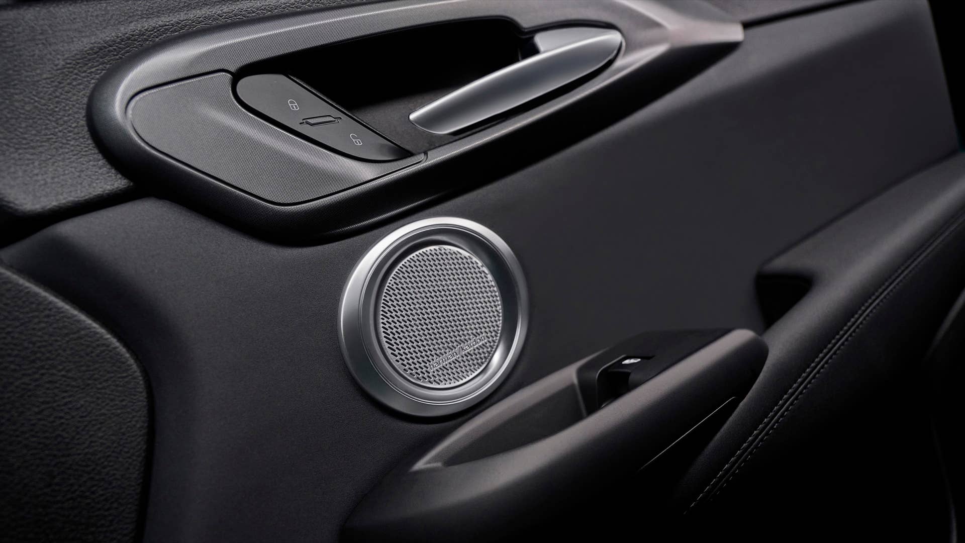 2024 Alfa Romeo Tonale interior door handle and speaker