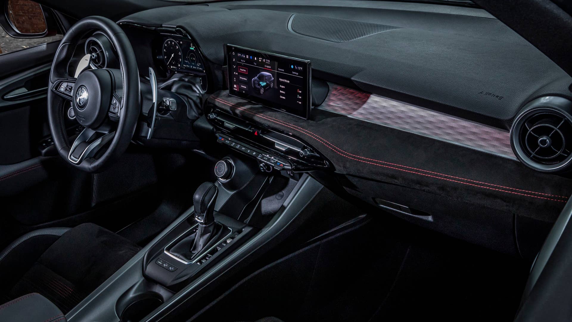 2024 Alfa Romeo Tonale interior passenger side high level view of IP