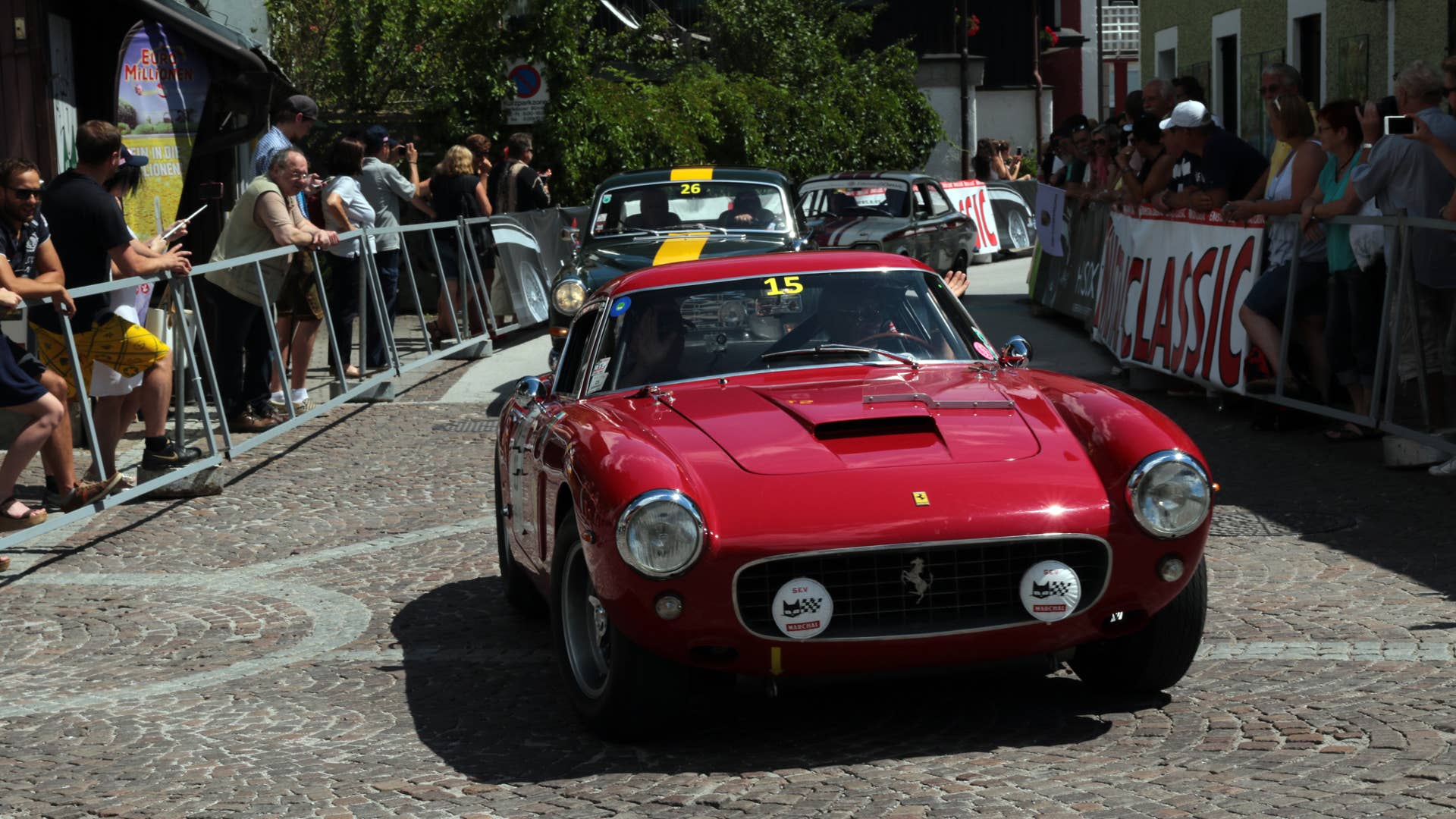 GROEBMING - AUSTRIA, JULY 30: Ferrari 250 GT car at 2016 Ennstal Classic Rallye on July 30, 2016