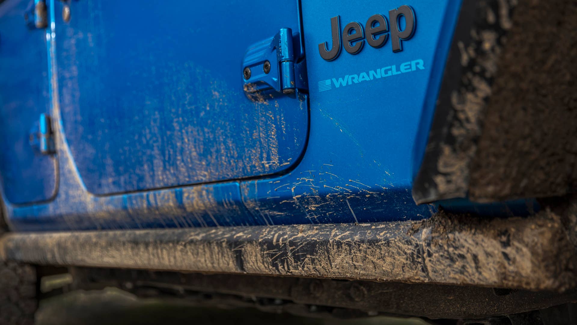 New 2024 Jeep® Wrangler Rubicon X 4xe with standard heavy-duty steel rock rails