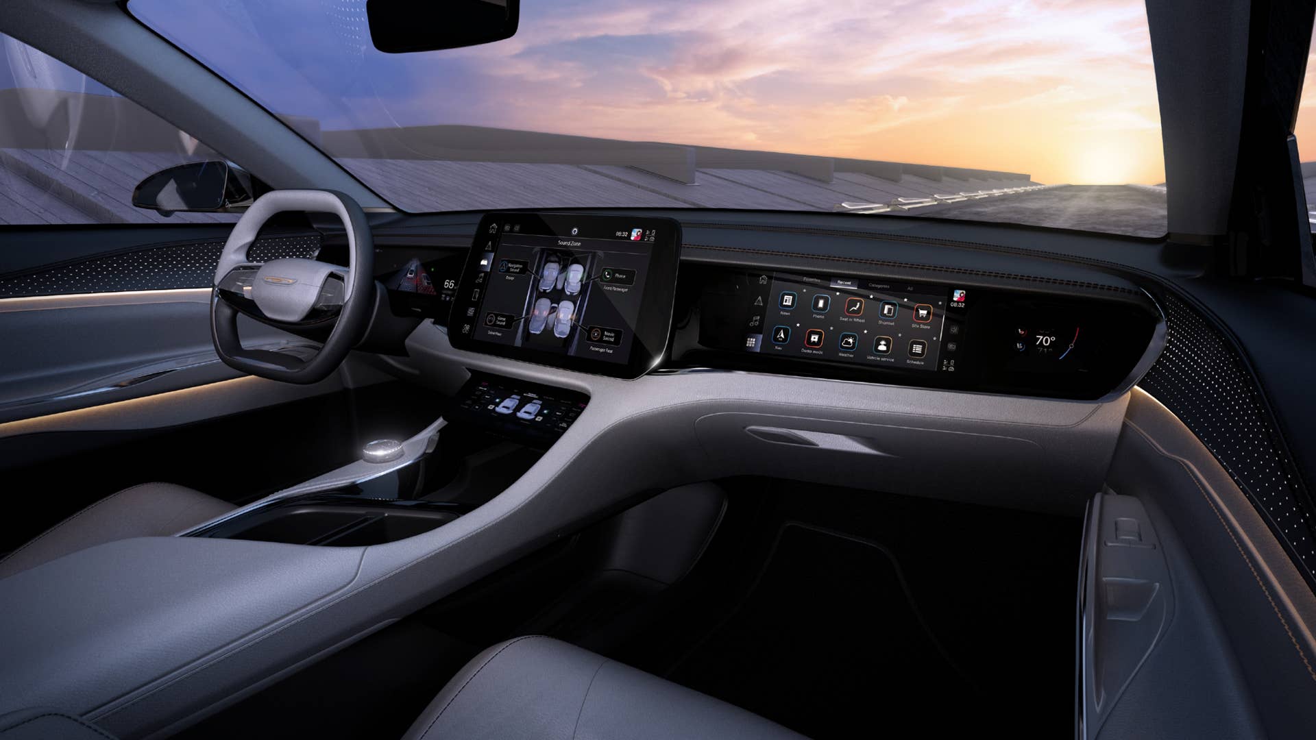 The Chrysler Airflow Graphite Concept, unveiled at the 2022 New York International Auto Show, features Cyprus Copper accents both inside and out to imprint the latest Airflow iteration with its own refined, sophisticated design.