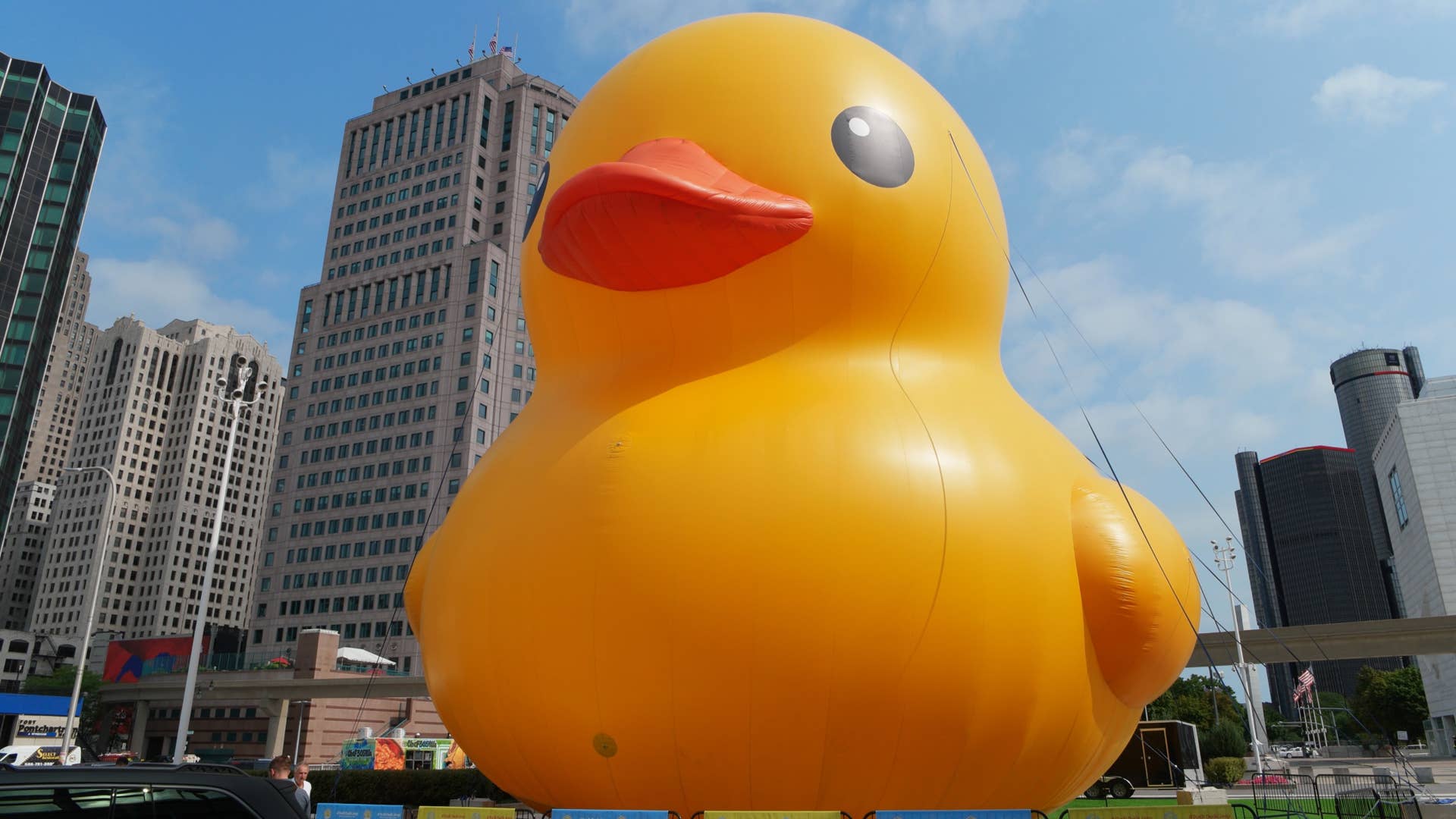 World's Largest Duck at the Detroit Auto Show