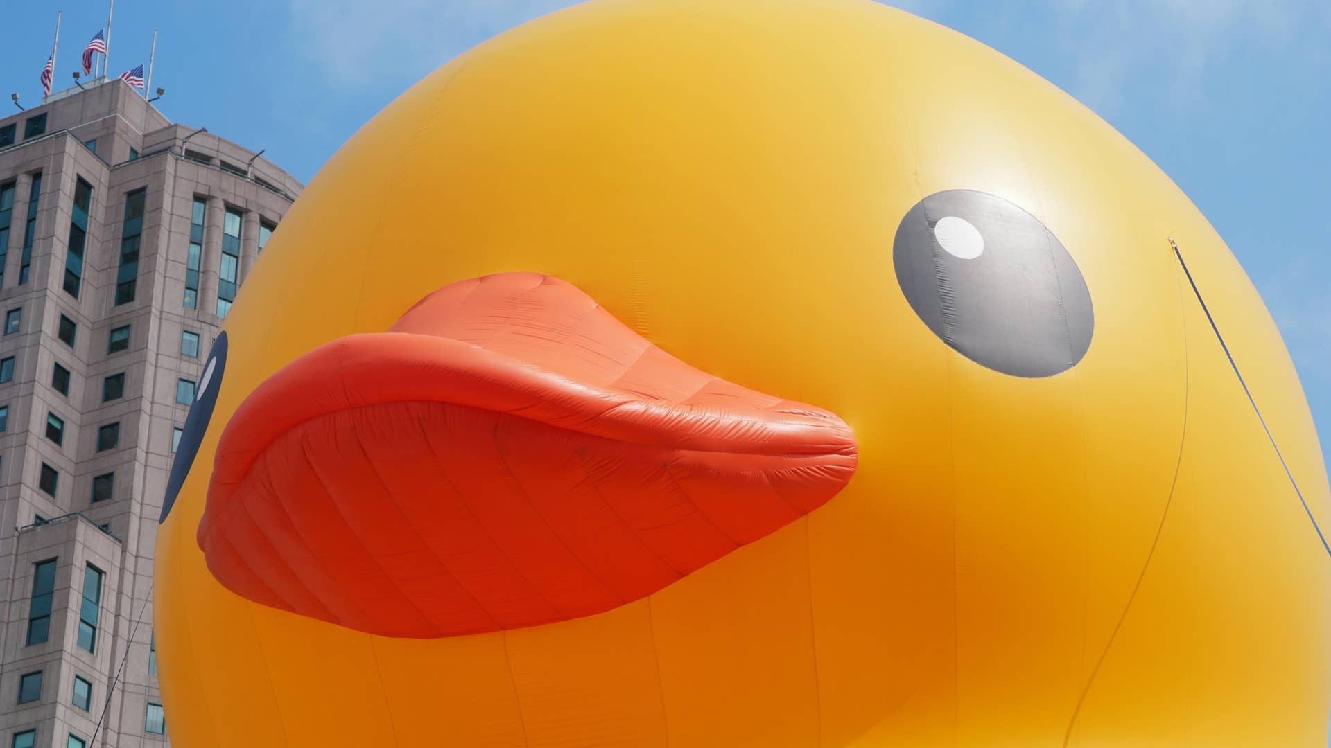 World's Largest Duck at the Detroit Auto Show