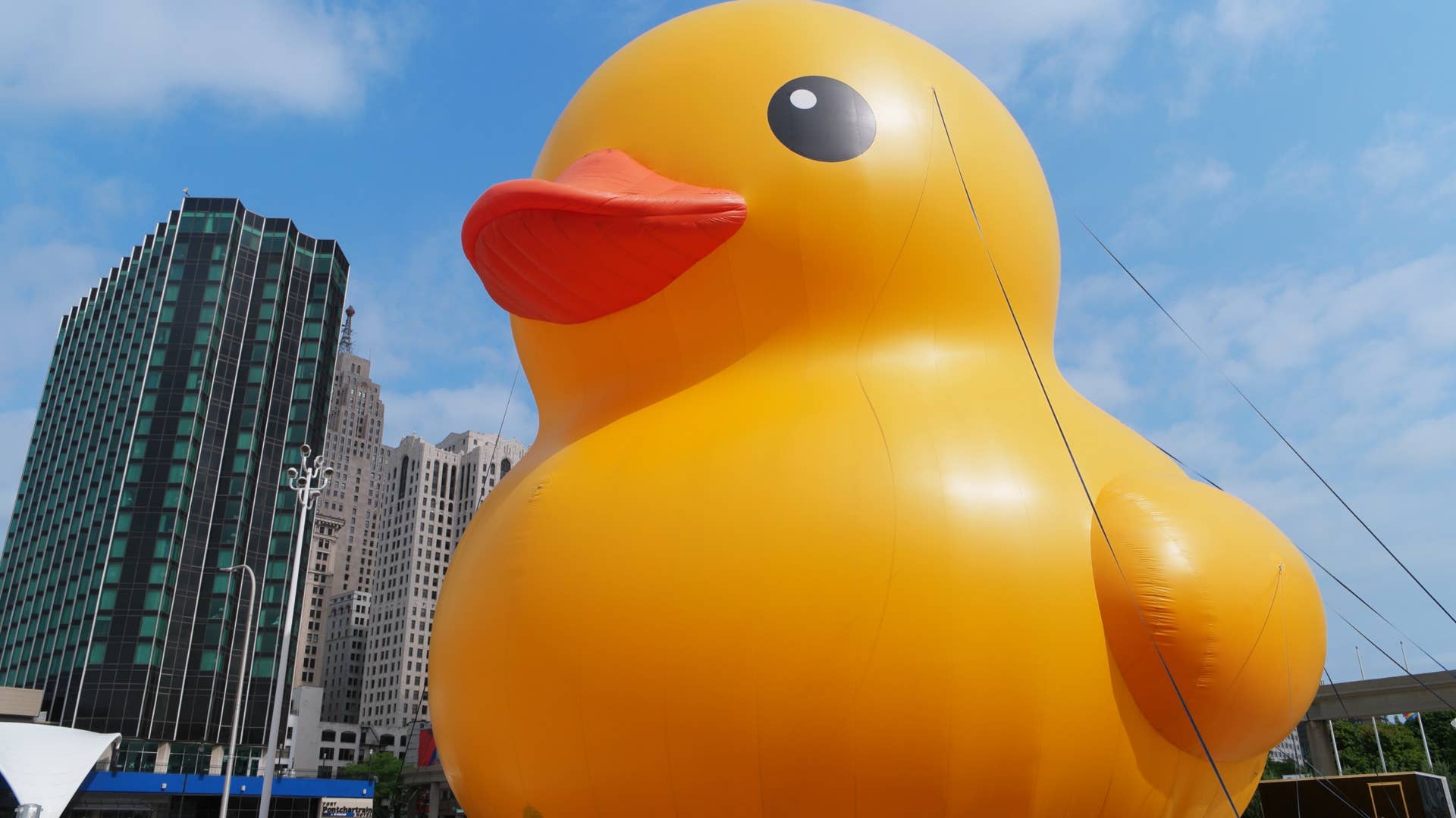 World's Largest Duck at the Detroit Auto Show