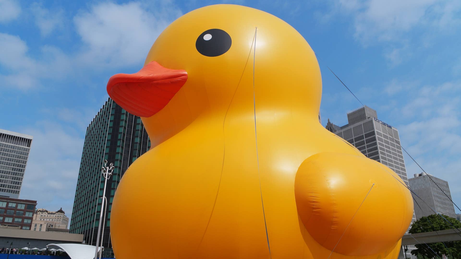 World's Largest Duck at the Detroit Auto Show