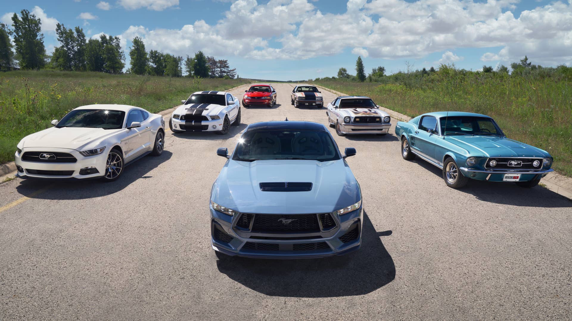 Pre-production vehicles shown.