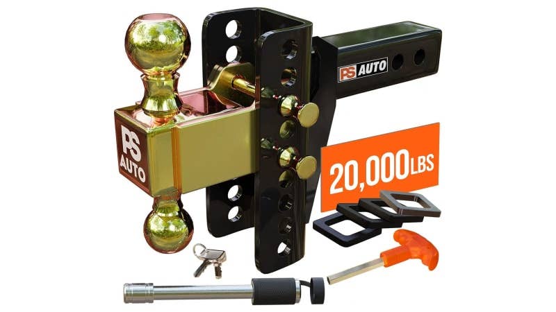 PSAuto Adjustable Drawbar Trailer Hitch 1