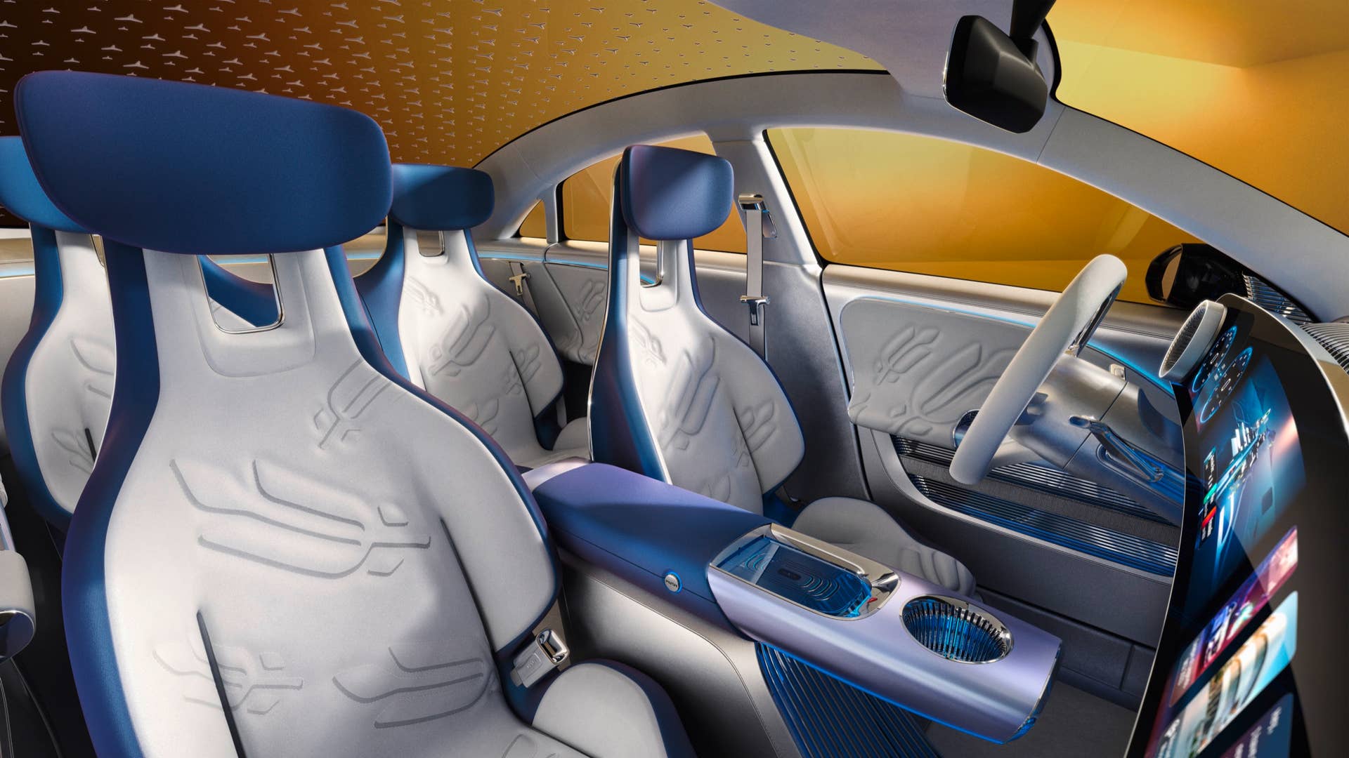 Mercedes-Benz Concept CLA Class: The interior of the Concept CLA Class points the way forward with the application of innovative new materials. // Mercedes-Benz Concept CLA Class: Das Interieur des Concept CLA Class ist durch den Einsatz innovativer Materialien richtungsweisend.