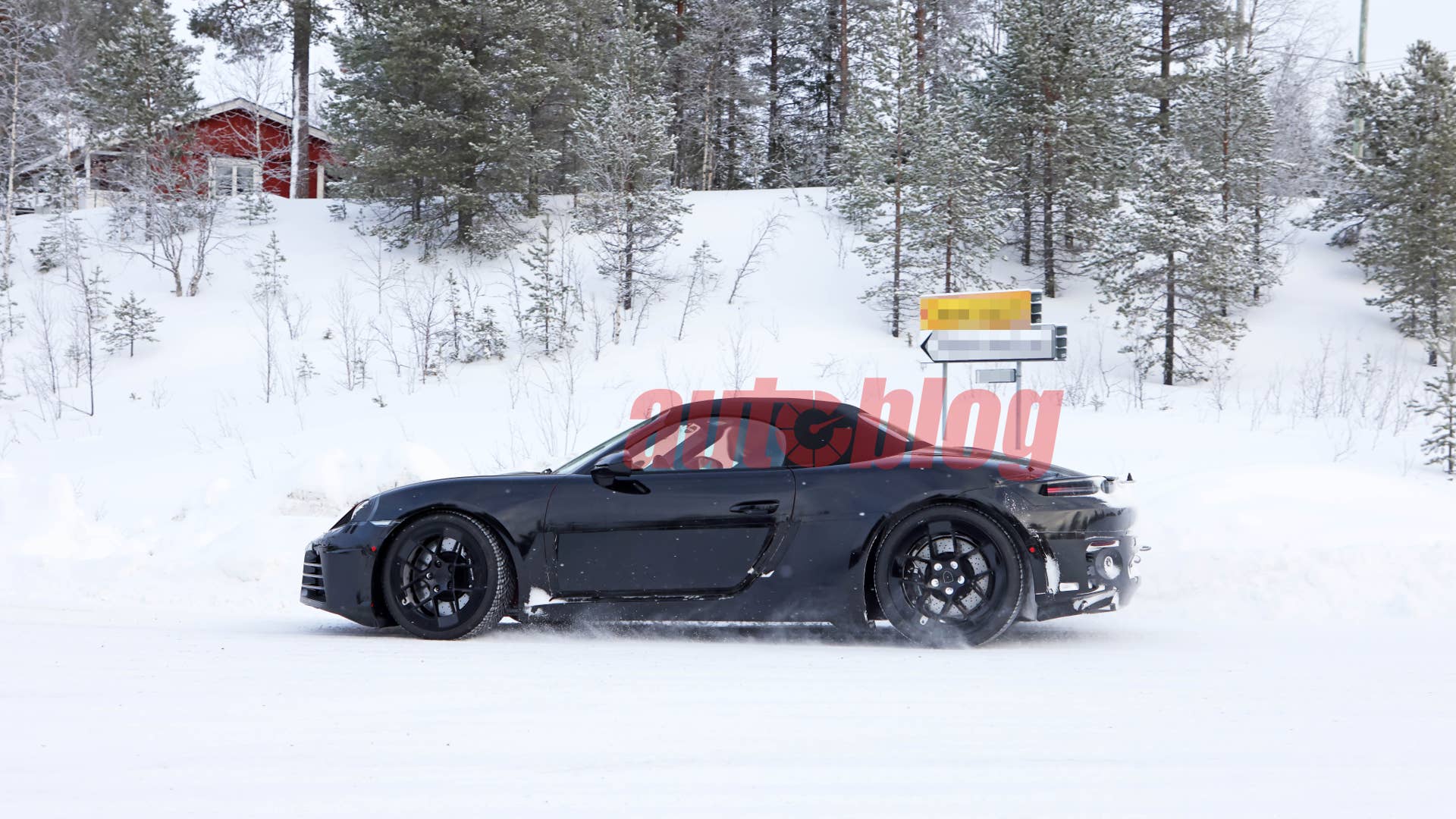 Porsche 718 Boxster EV spy shots