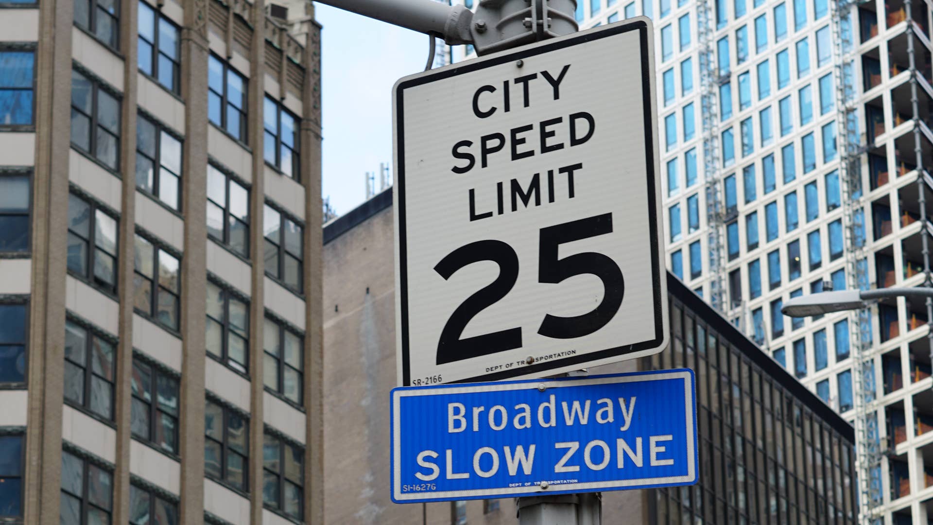 Speed limit sing in New York City
