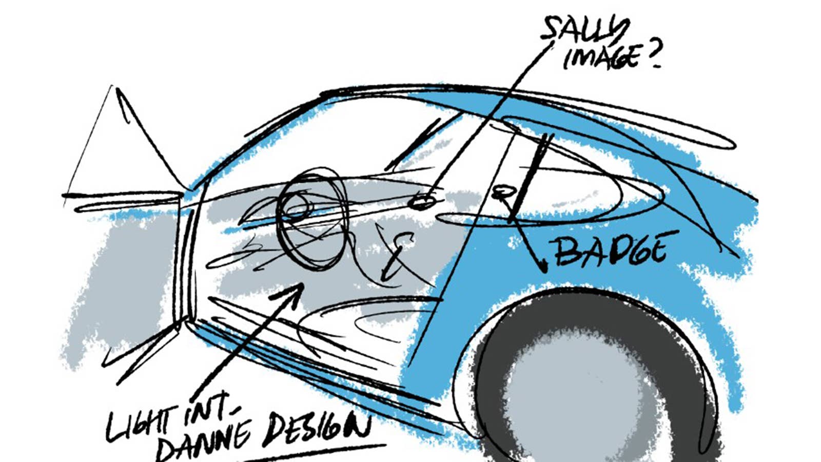 Sally 911 special edition sketch by Bob Pauley