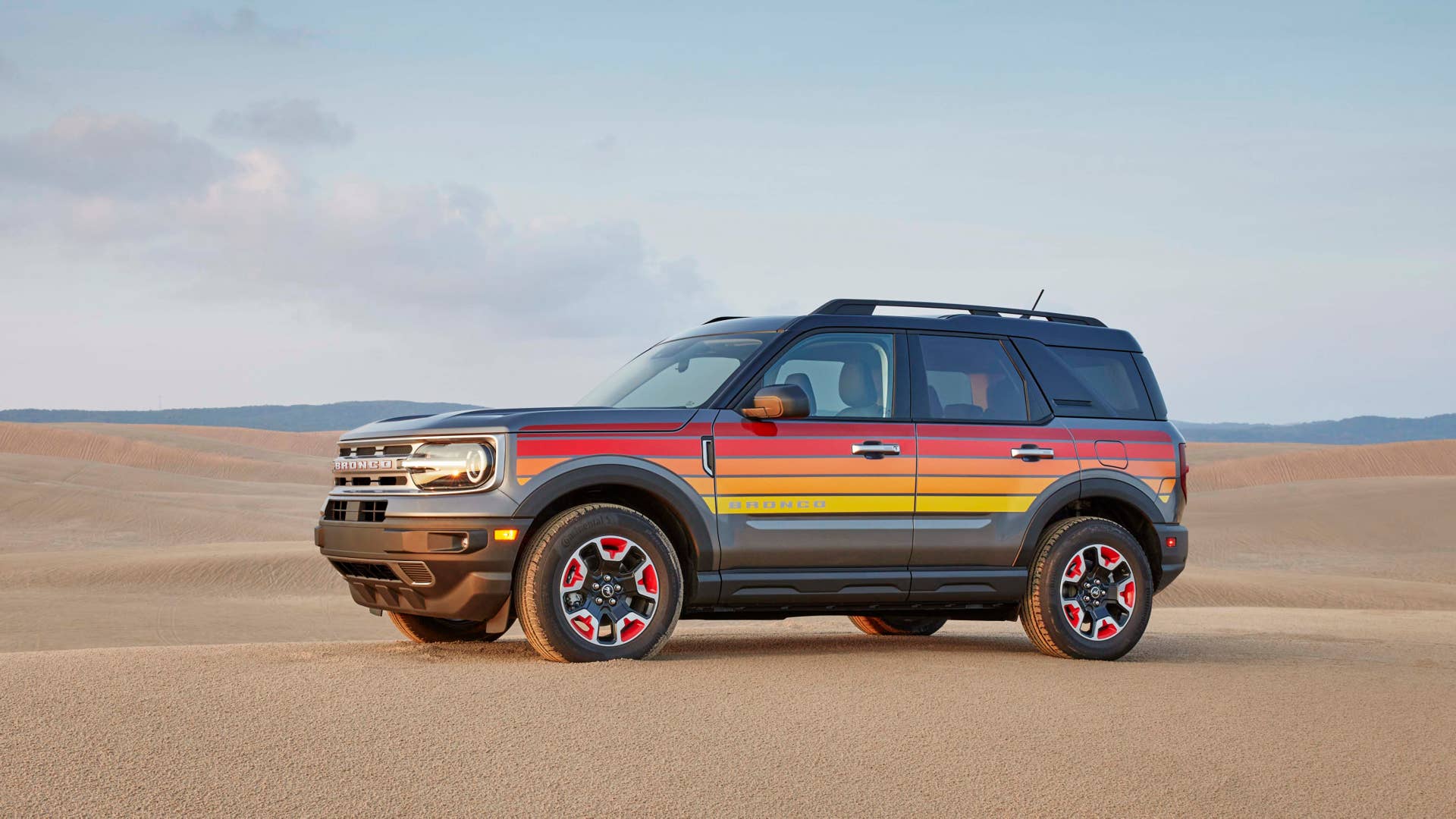 Preproduction Bronco Sport Free Wheeling with optional equipment shown