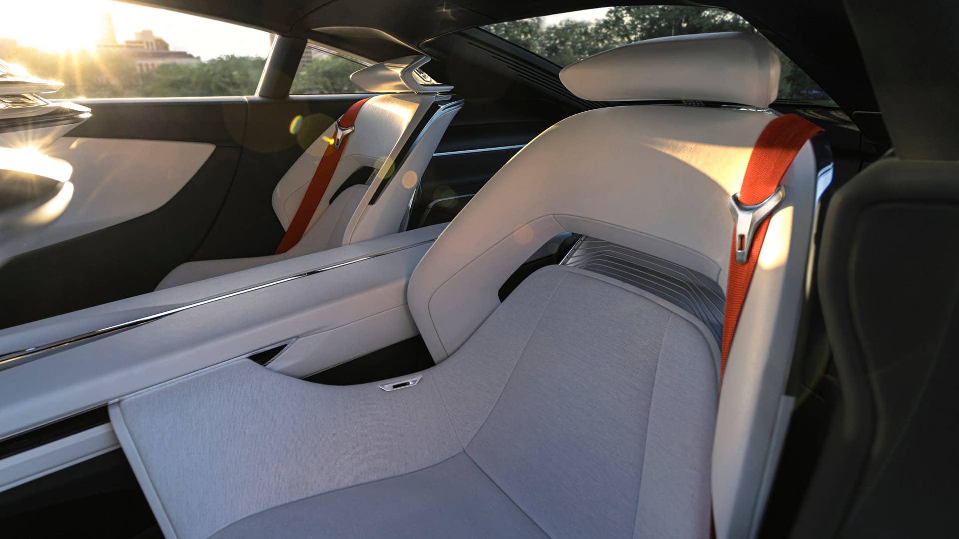 The Buick Wildcat EV concept includes cockpit-style seats.