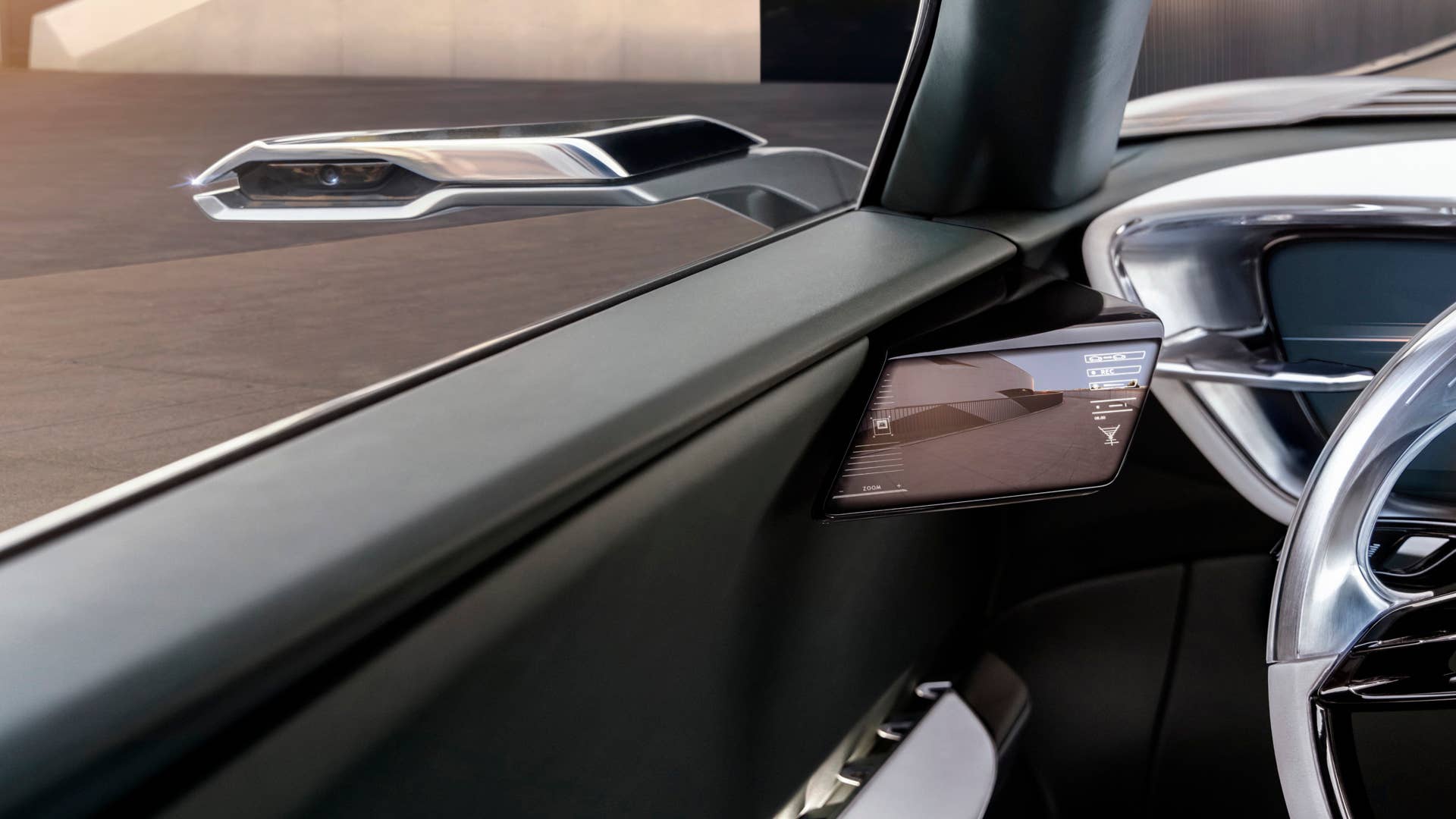 Buick Wildcat EV concept sideview mirrors.