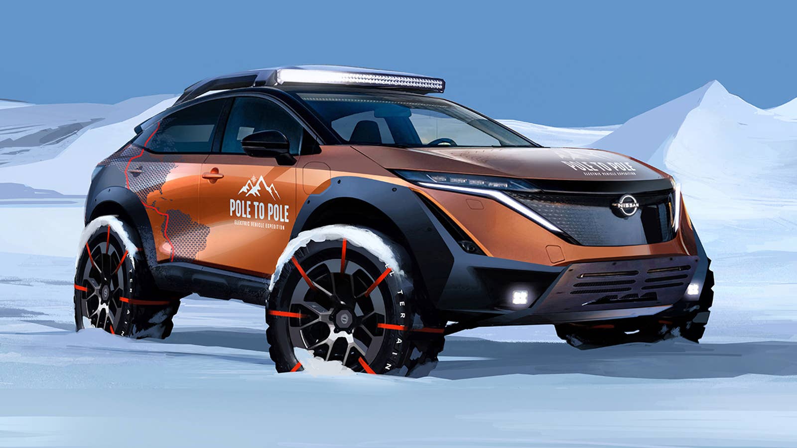 Nissan Ariya Pole to Pole rendering