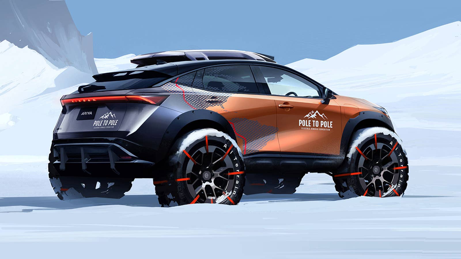 Nissan Ariya Pole to Pole rendering