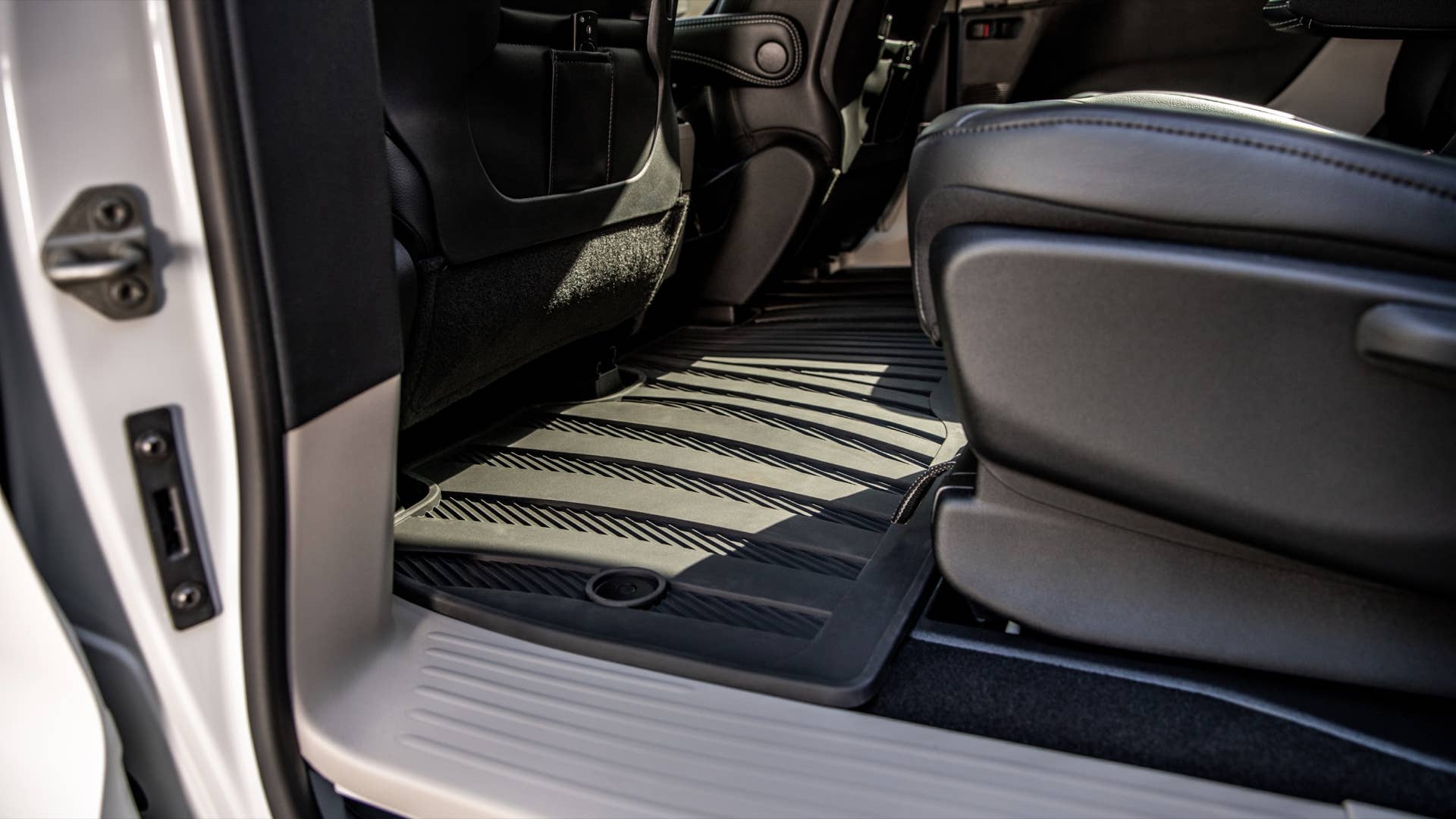 Chrysler Pacifica Road Tripper content includes Mopar all-weather floor mats to help protect the interior. Additional content includes a roof rack compatible with a range of Mopar carriers and best-in-class towing capabilities of up to 3,600 pounds with included Trailer Tow Group (on gas-powered models).