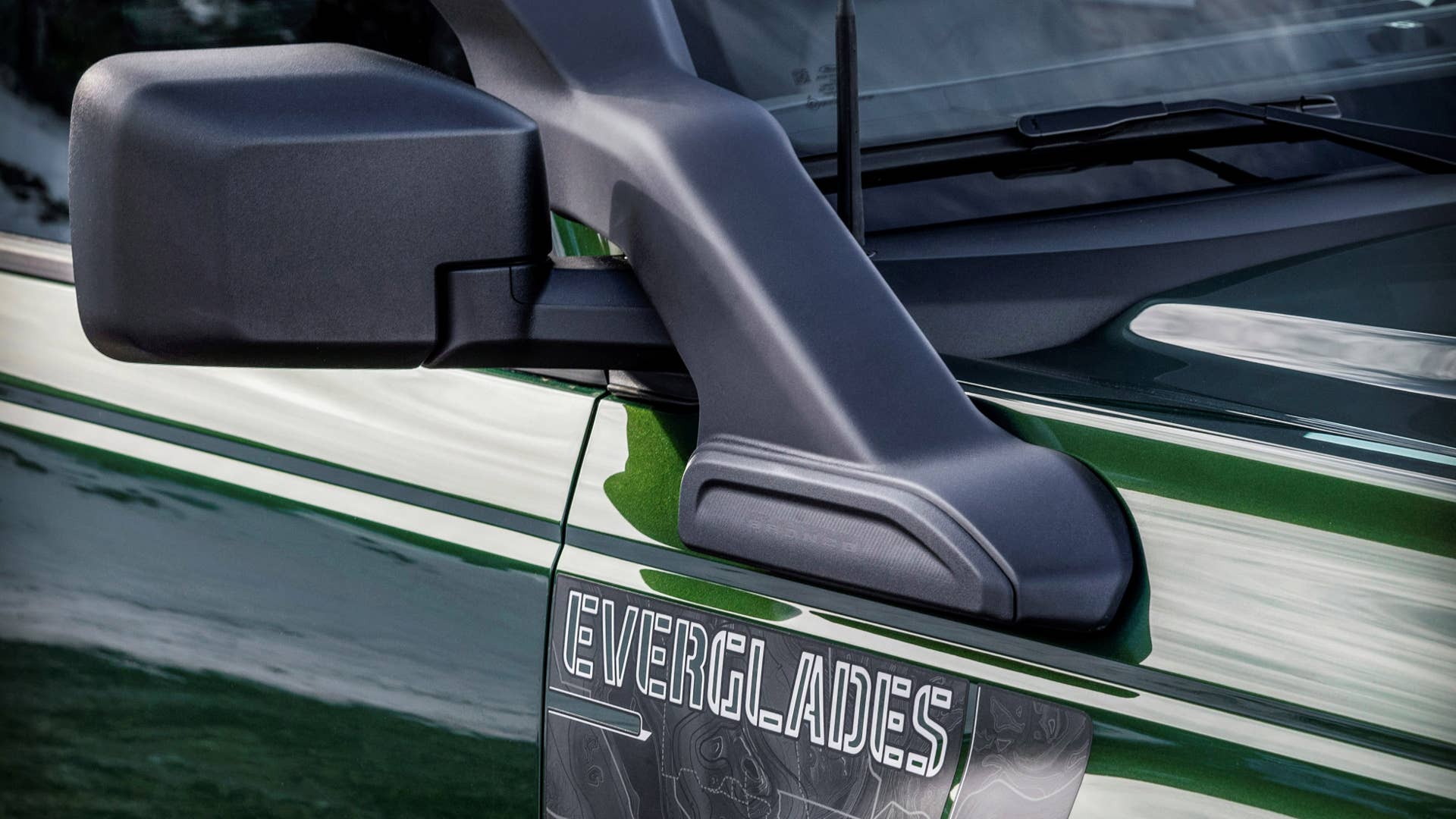 Preproduction model shown. Available summer 2022. Limited availability. Ford Accessories shown. Ford is committed to the preservation of the environment and treading lightly.