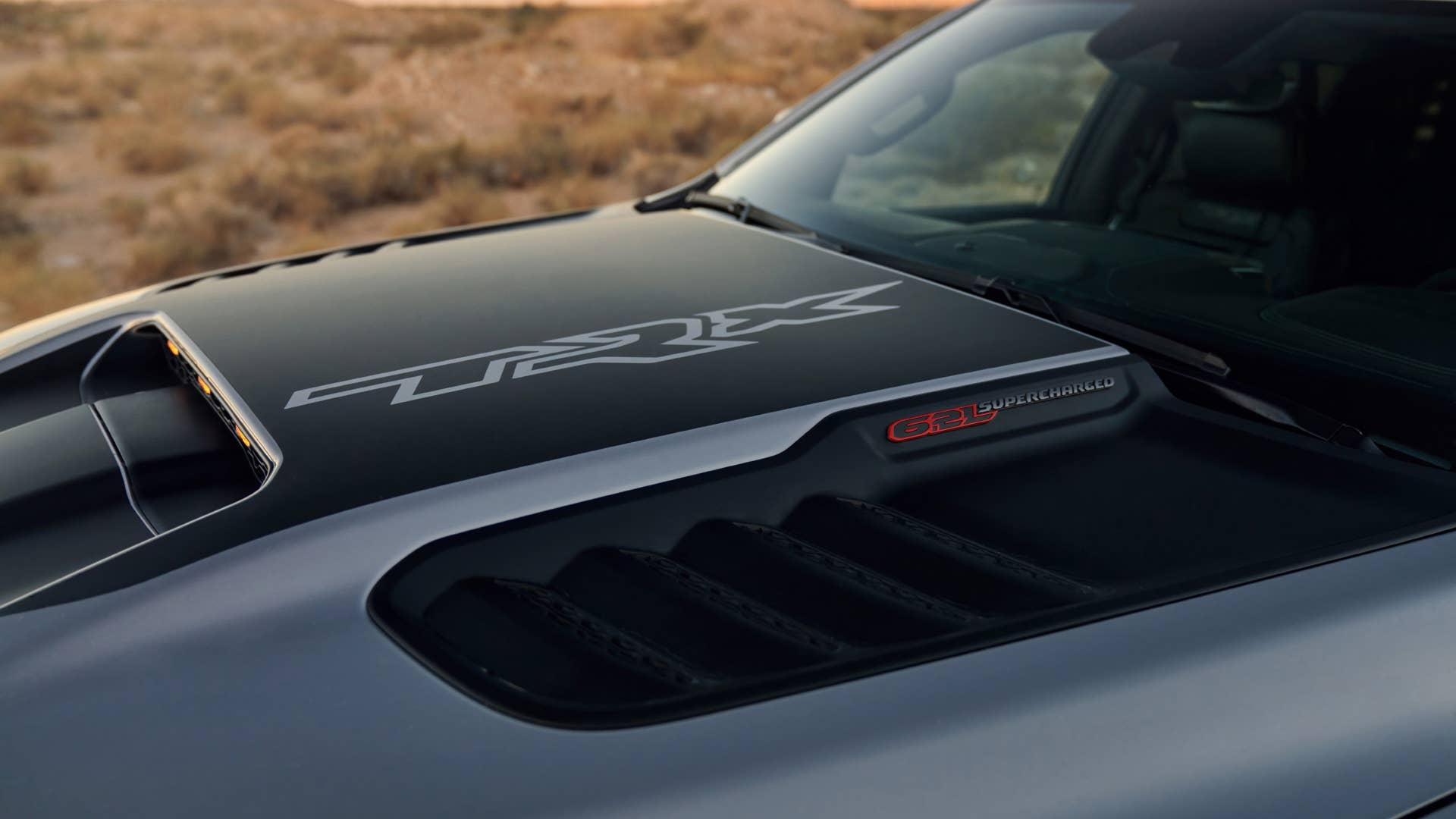 2023 Ram 1500 TRX hood scoop and badging