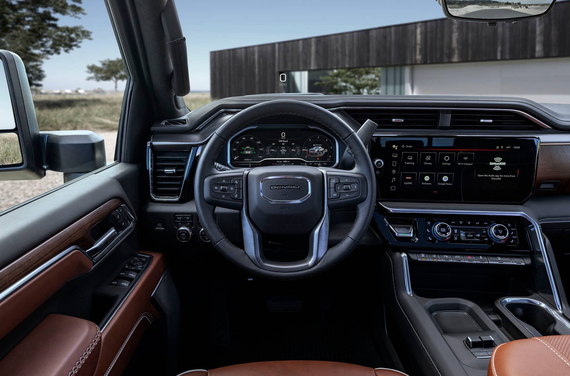 Interior view of the GMC Sierra 2500 HD Denali Ultimate