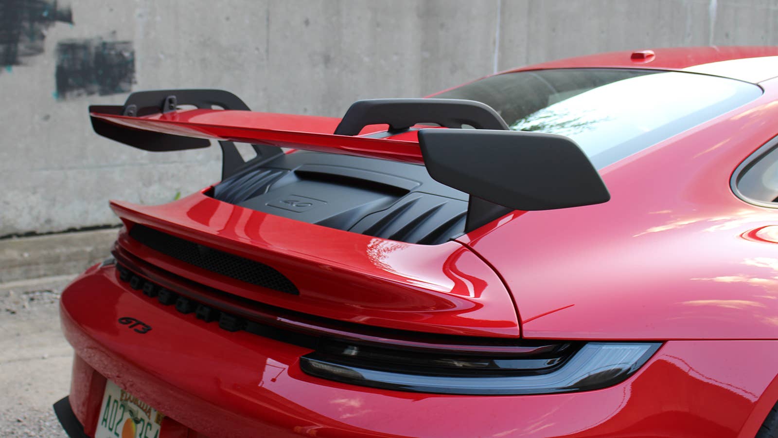 2022 Porsche 911 GT3 rear wing