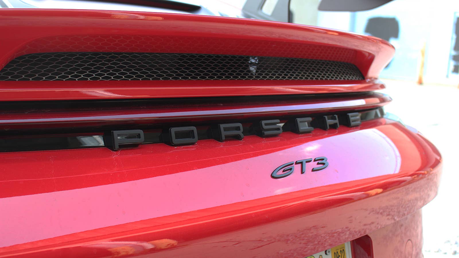 2022 Porsche 911 GT3 rear badges