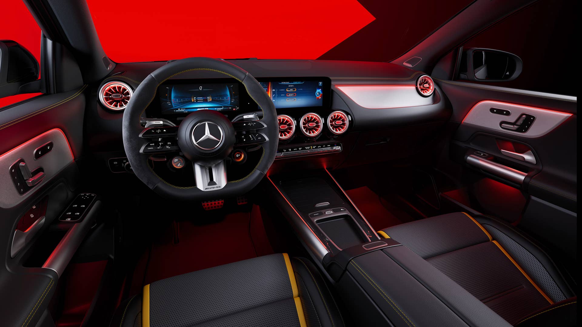 Mercedes-AMG wertet das kompakte Performance-SUV GLA 45 S 4MATIC+ (Kraftstoffverbrauch kombiniert: 10,0-9,5 l/100 km, CO2-Emissionen kombiniert: 227-215 g/km) auf Mercedes-AMG is upgrading its compact Performance SUV GLA 45 S 4MATIC+ (combined fuel consumption: 10.0–9.5 l/100 km, combined CO2 emissions 227–215 g/km)
