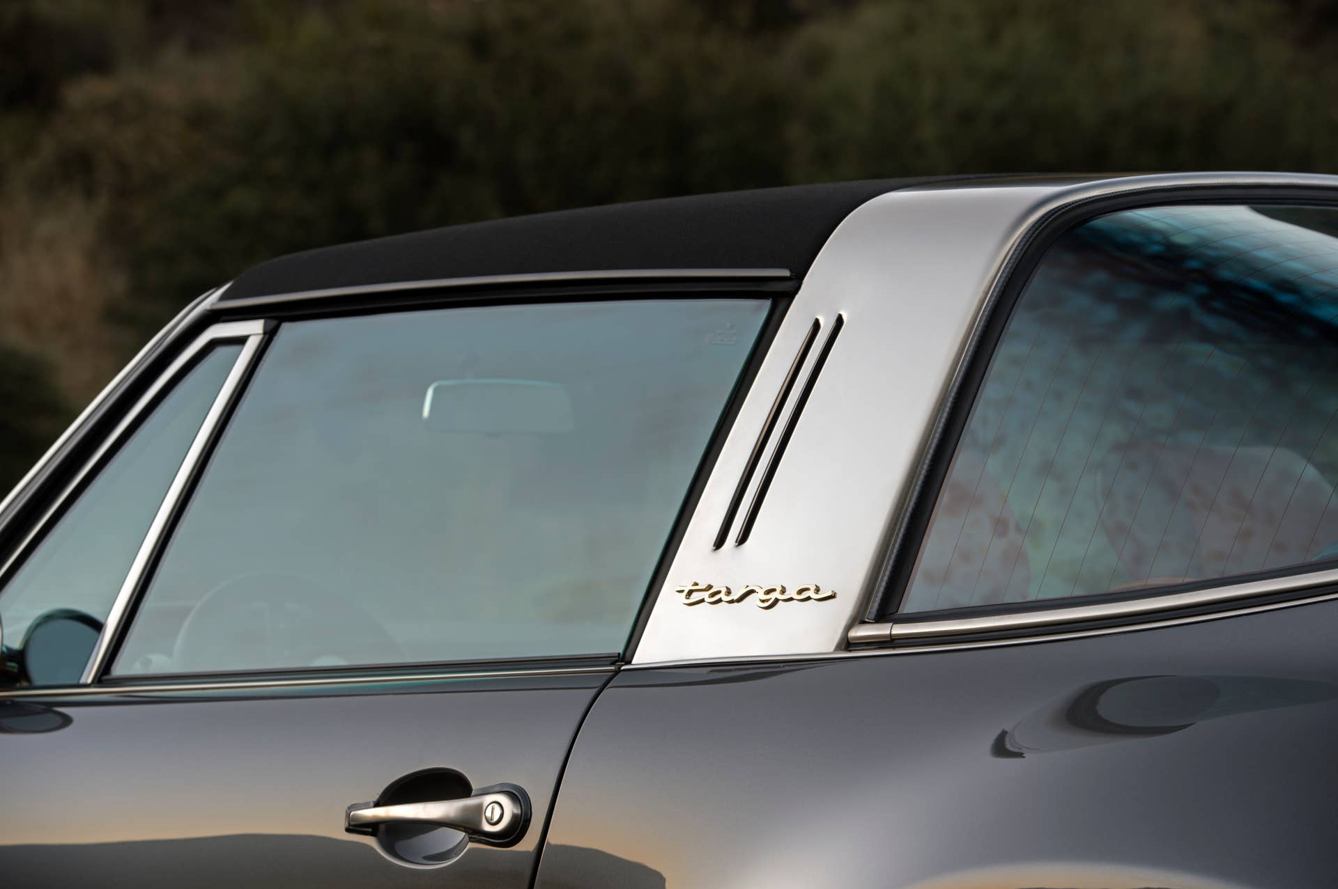 porsche 911 targa 4.0 restored by singer targa hoop roof up