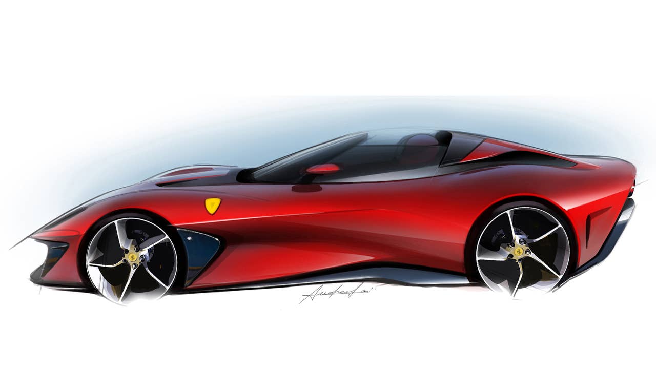Ferrari SP51 is a V12 roadster with gorgeous paint based on the 812 GTS ...