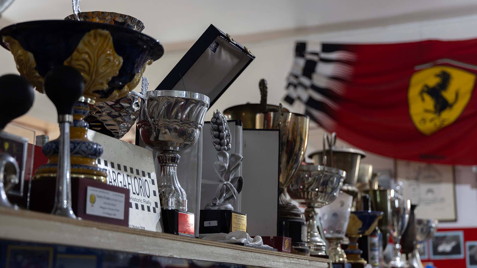 Trophies in the museum