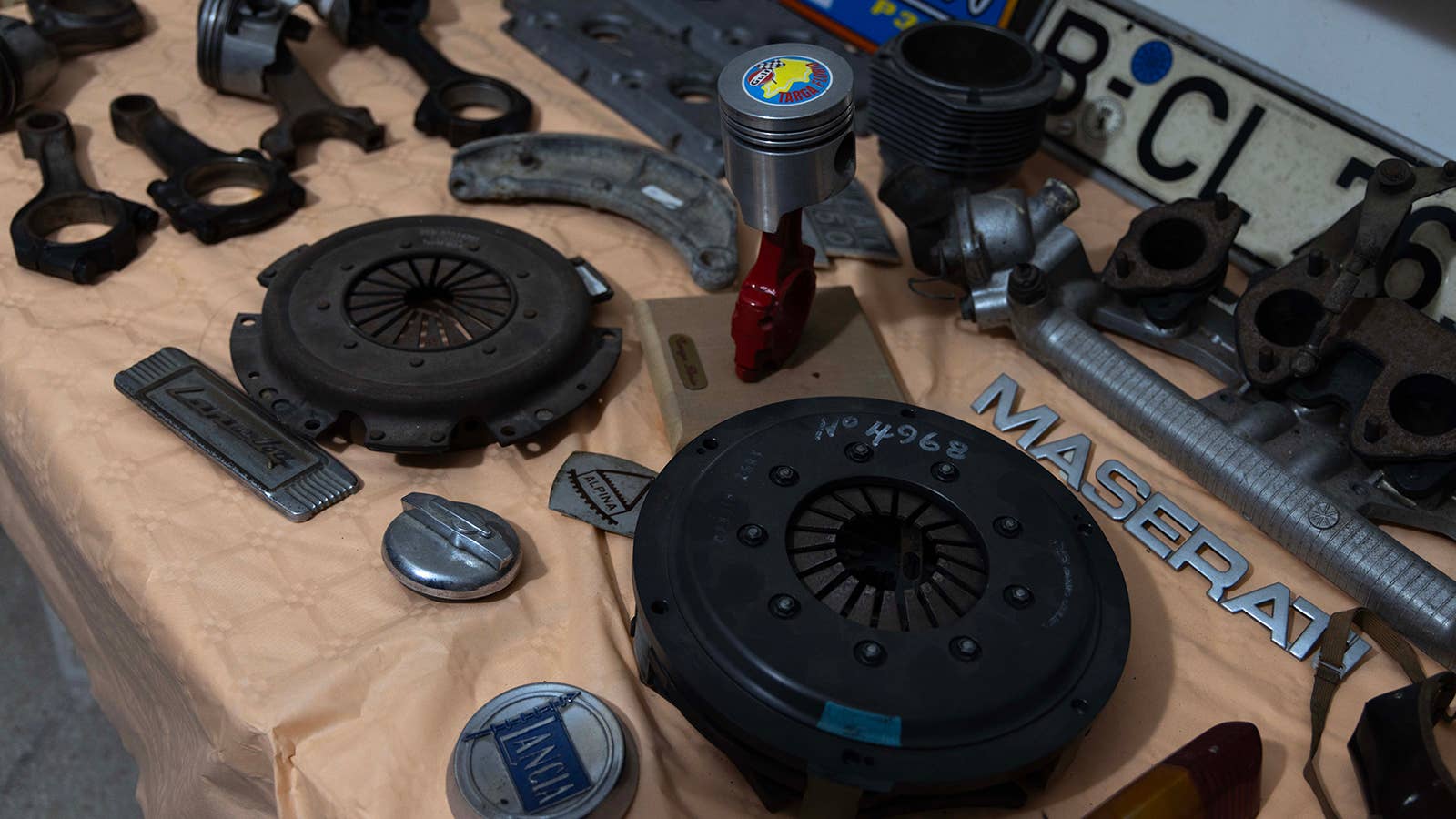 Car parts in the museum
