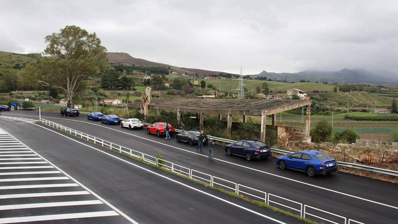 Subarus in Sicily