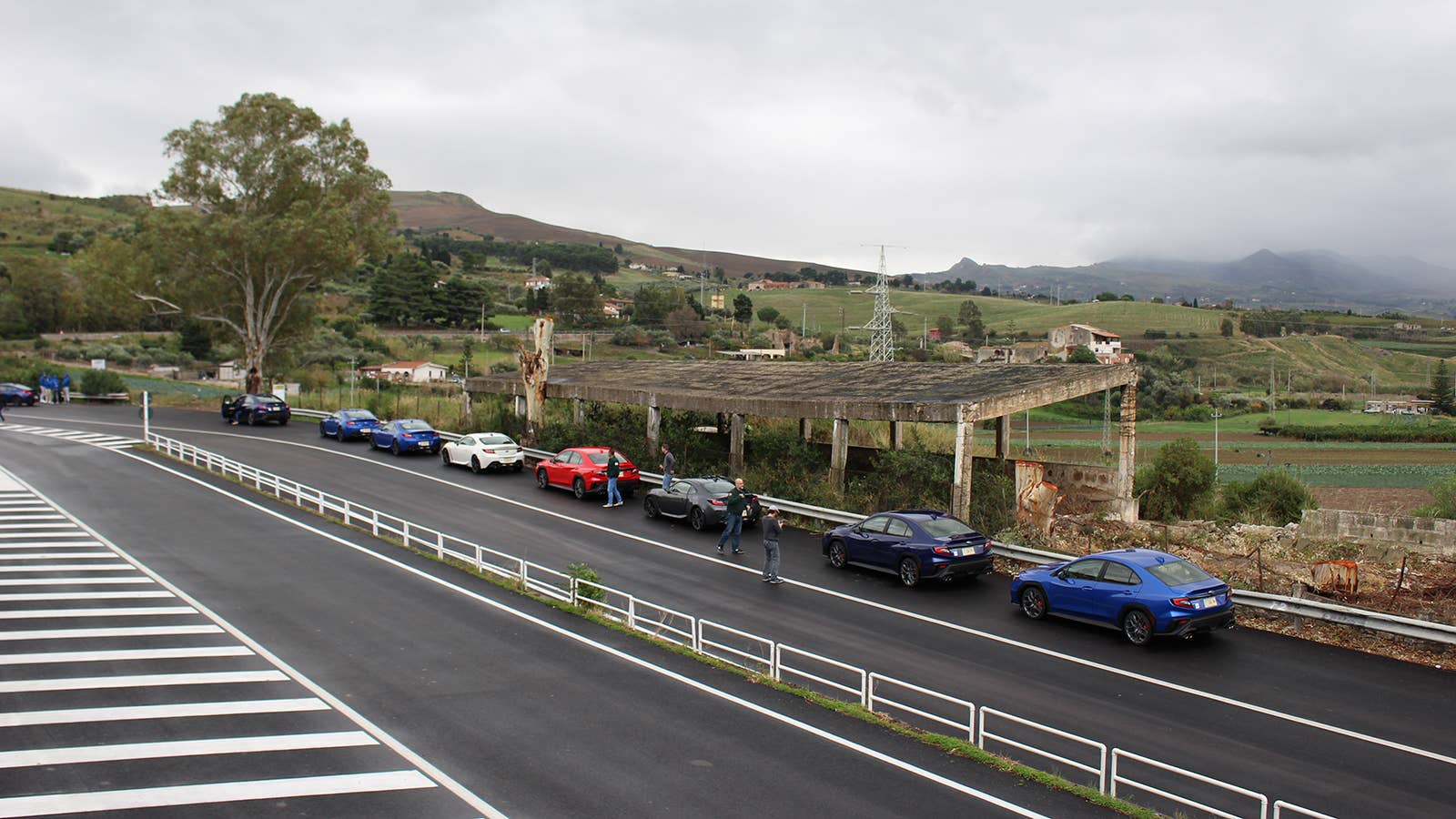 Subarus in Sicily