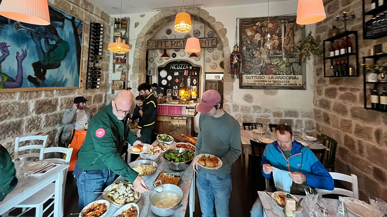 Interior of restaurant