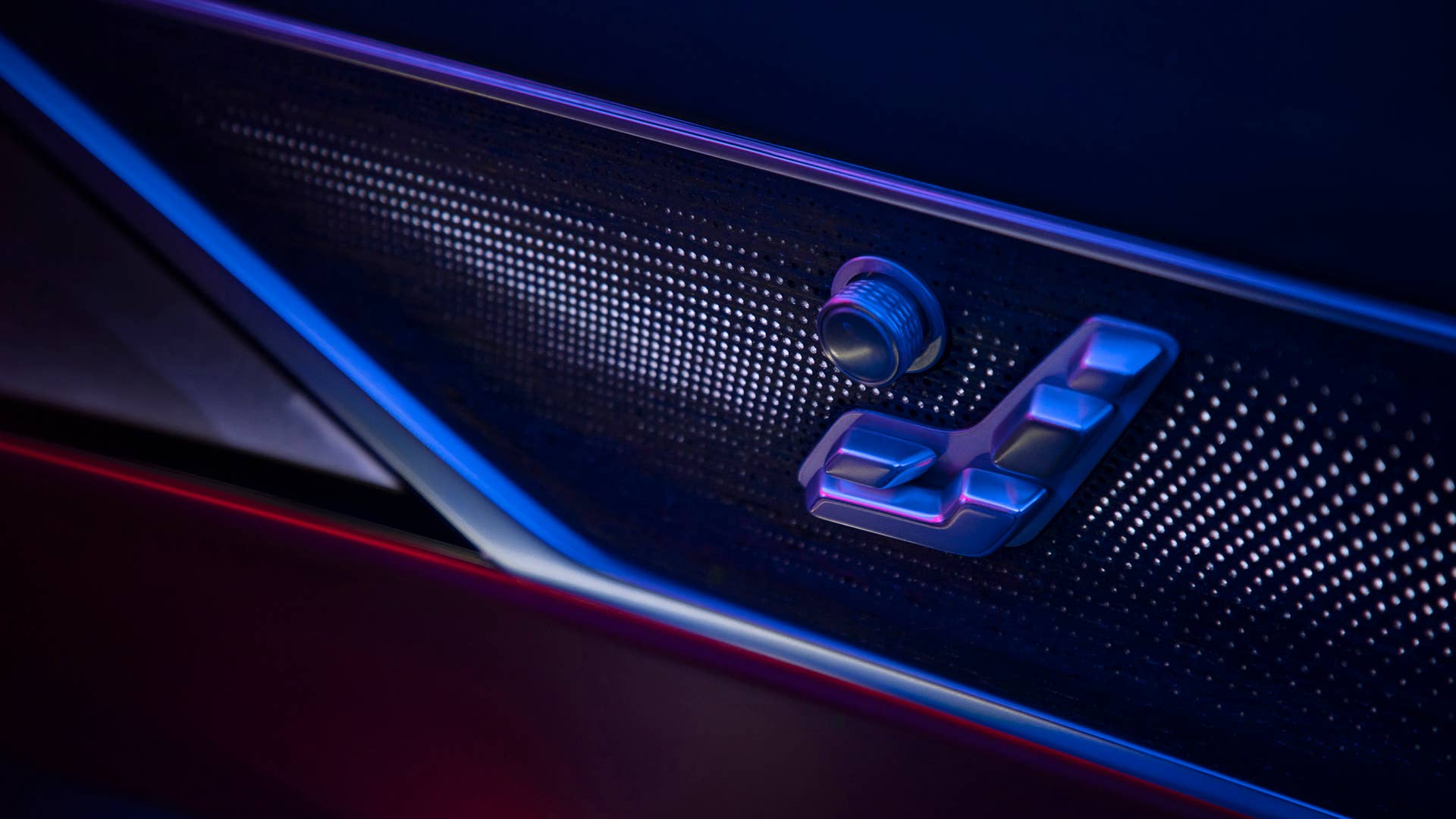 Interior door of the CELESTIQ show car. Show car images displayed throughout (not for sale).