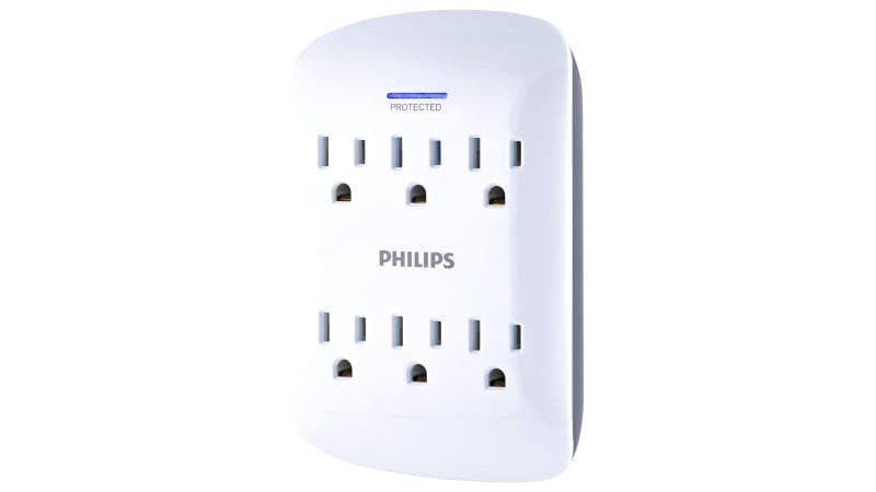 Phillips 6-Outlet Surge Protector Tap