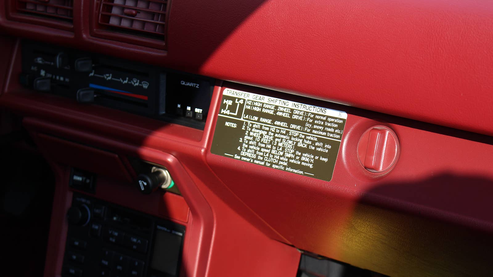 Toyota 4Runner interior