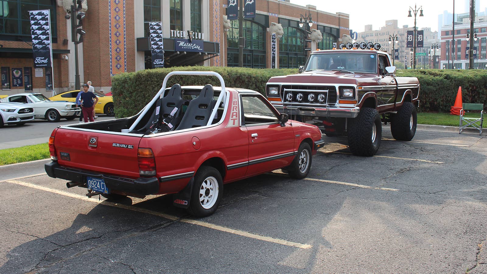 Subaru Brat and Ford F100