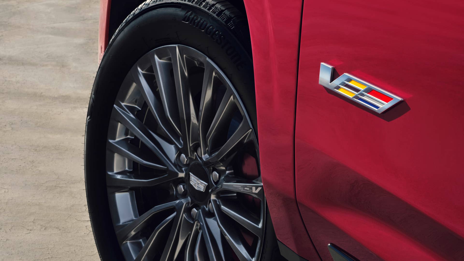 The 2023 Cadillac Escalade will be the first SUV to don the high-performance V-Series badge. Preproduction model shown. Actual production model will vary. Escalade-V availability will be announced spring 2022.