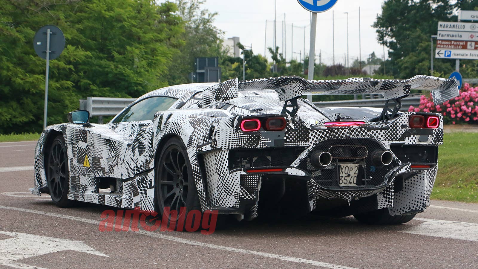 Ferrari supercar prototype