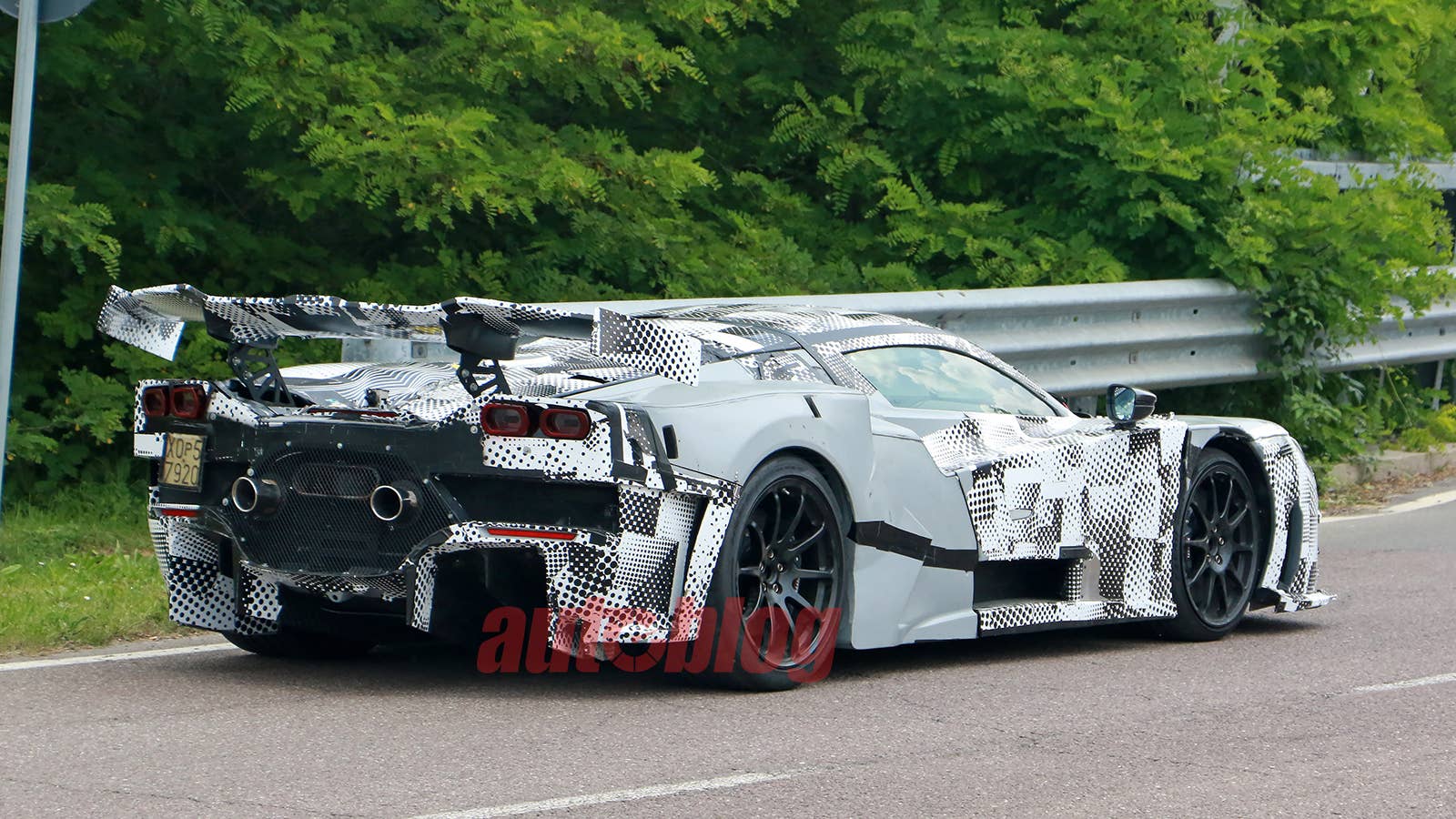Ferrari supercar prototype