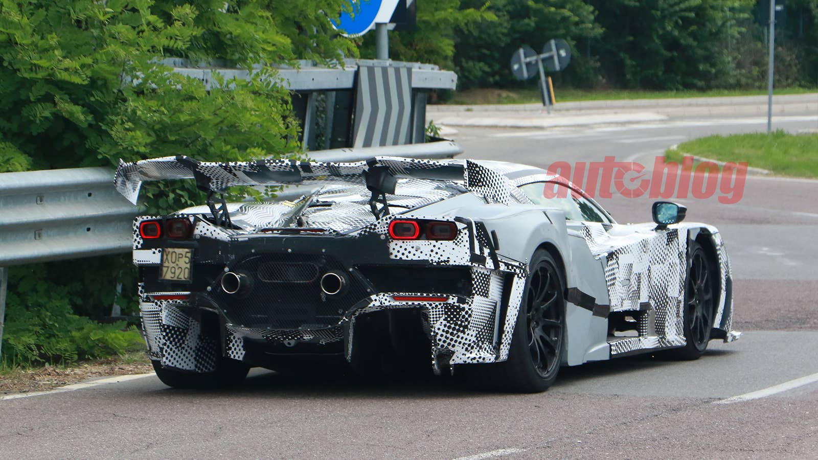 Ferrari supercar prototype