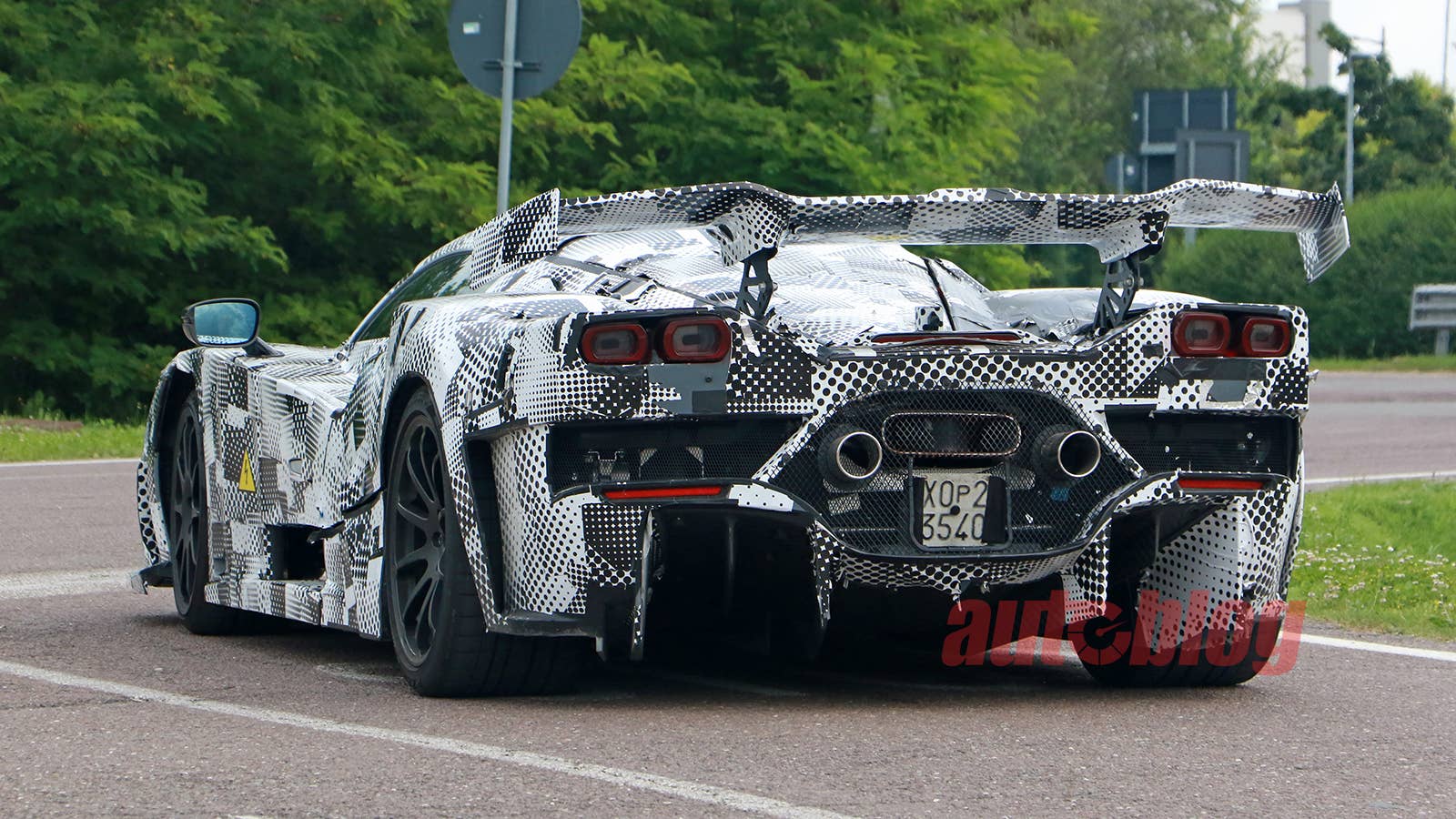 Ferrari supercar prototype