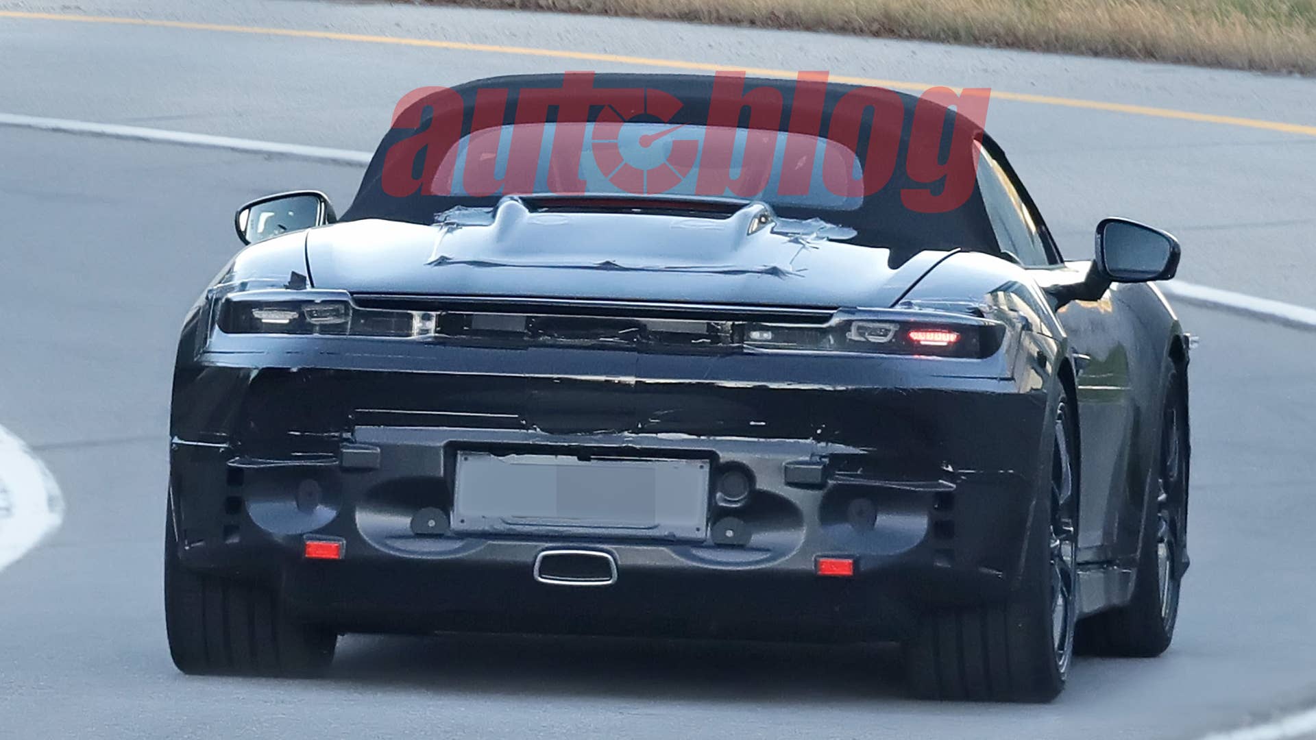 Electric Porsche Boxster spy shots