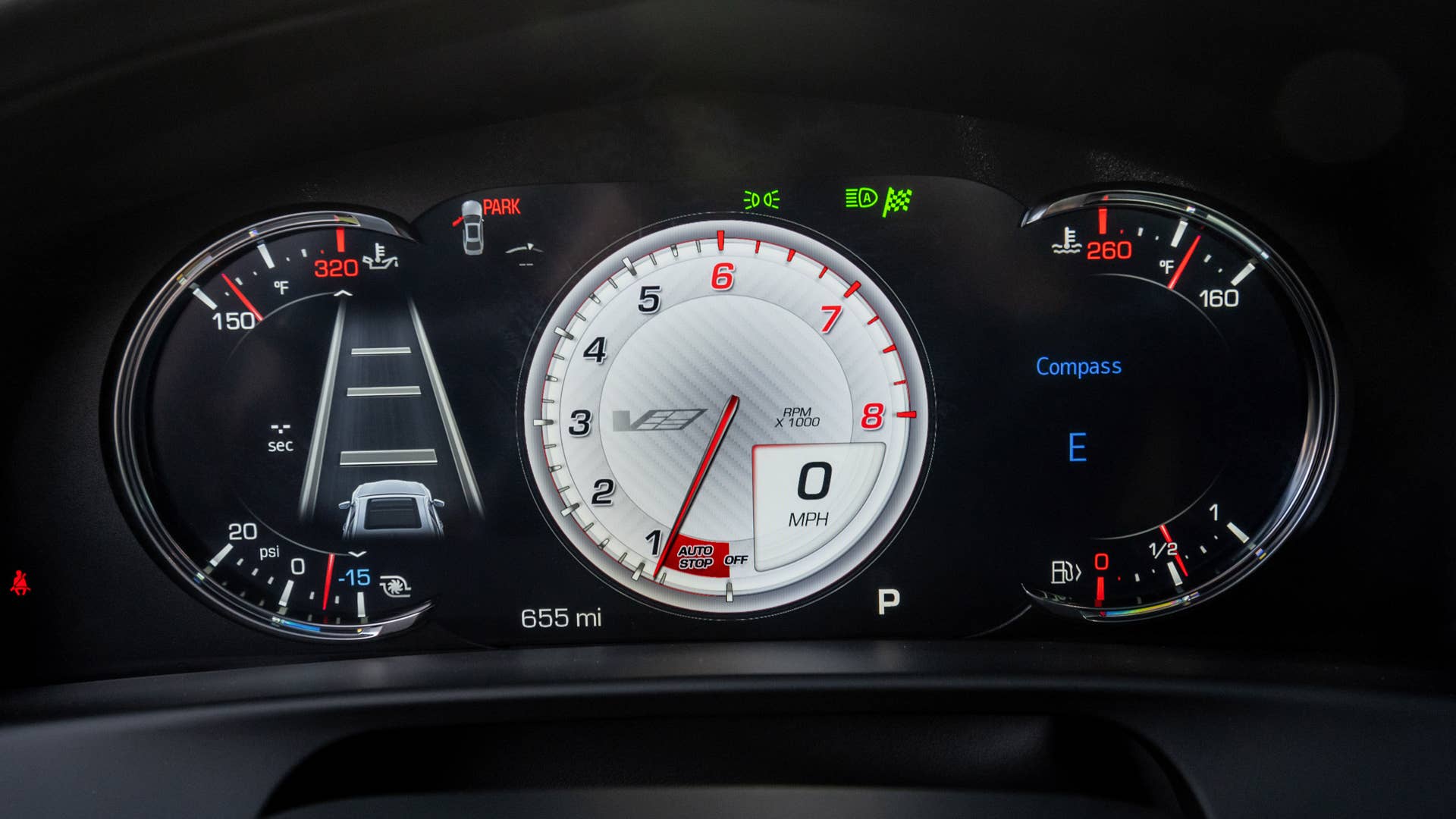 2020 Cadillac CT6-V instruments