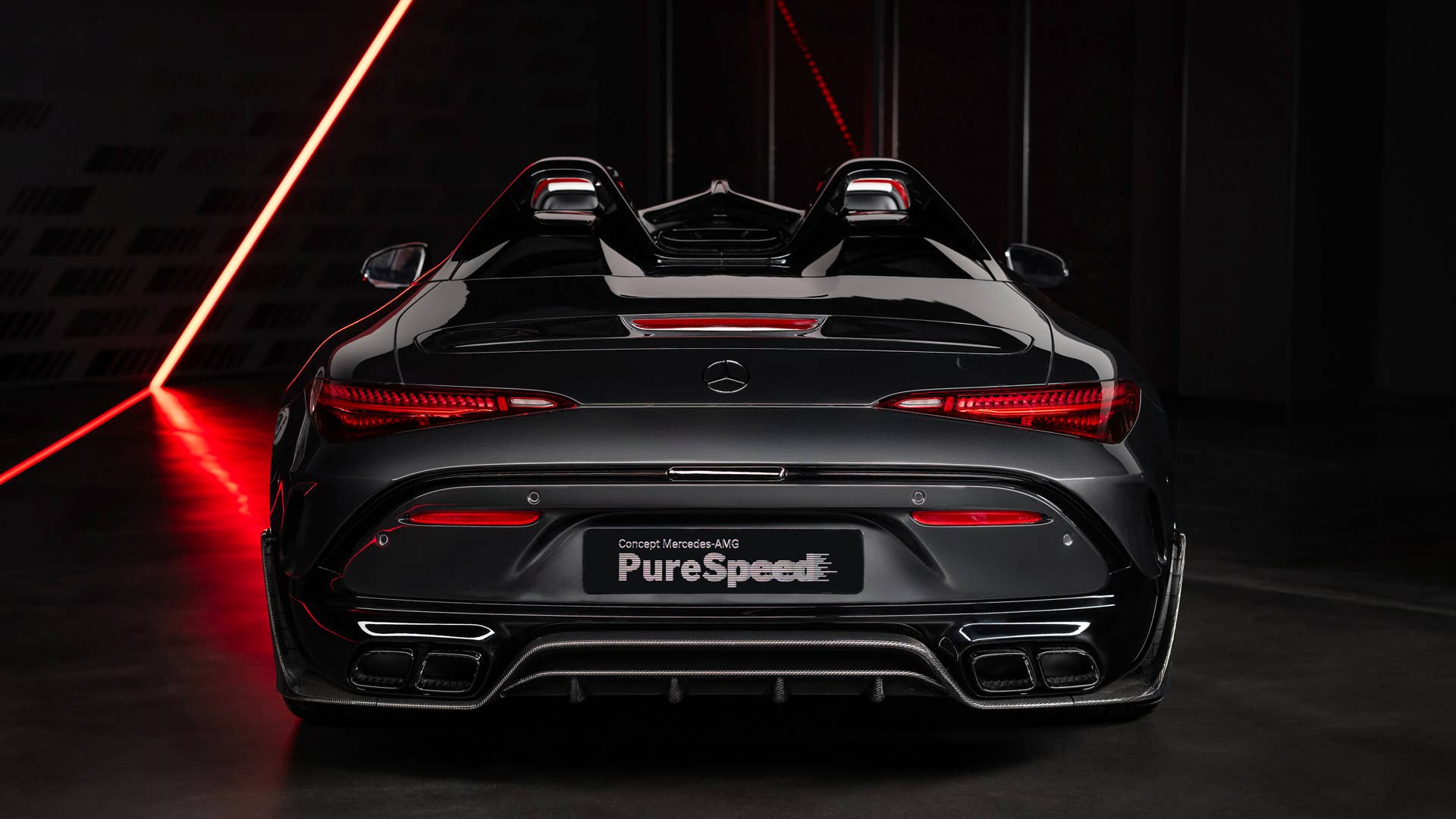 2024 / Concept Mercedes-AMG PureSpeed / Exterieurfarbe Le Mans Rot & graphitgrau Metallic 2024 / Concept Mercedes-AMG PureSpeed / exterieur color Le Mans red& graphitgrey metallic