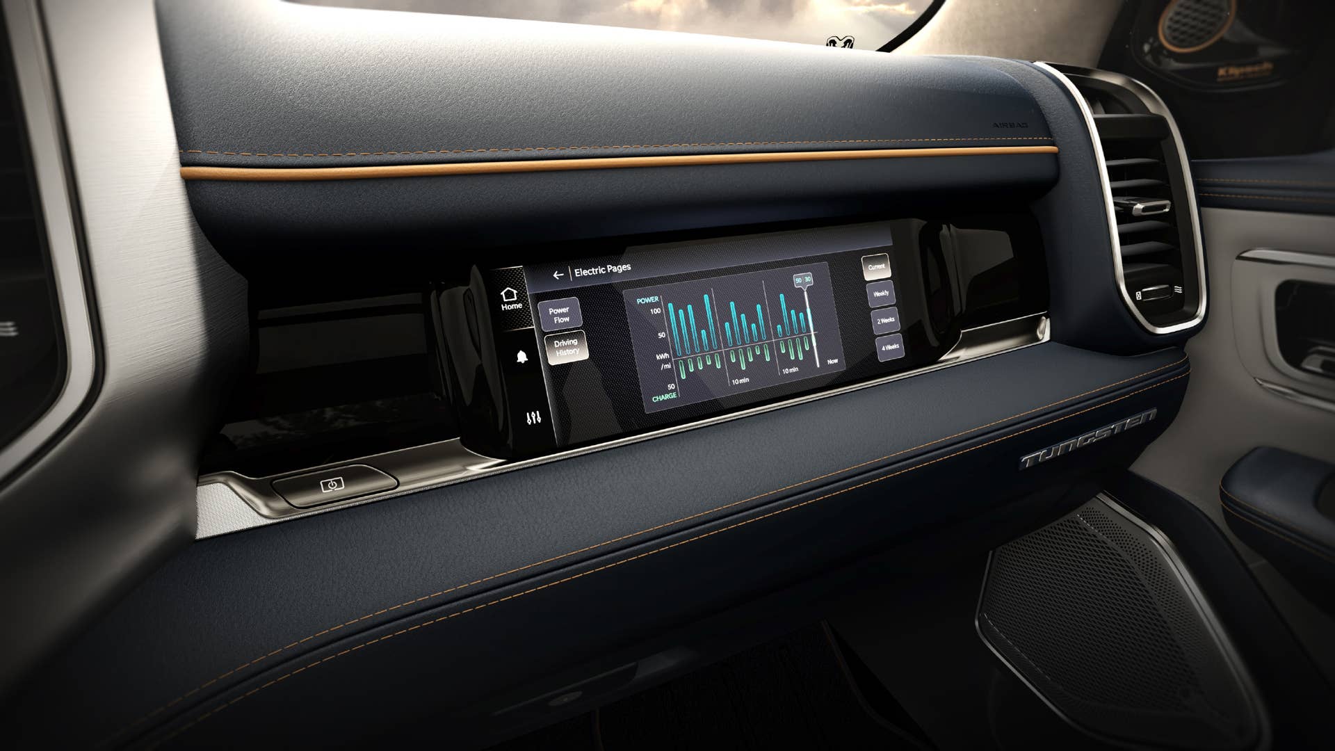 2025 Ram 1500 REV Tungsten front passenger screen